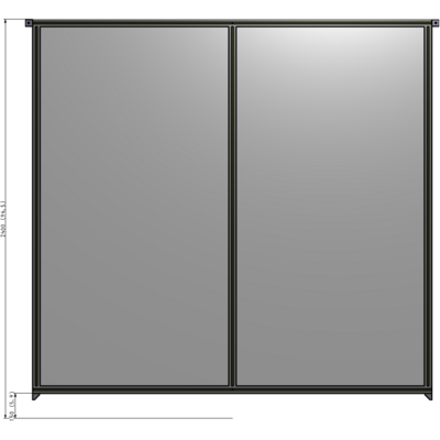 B4-2400-2400-0150-TYPZK GUARDING PANEL 2400MM TALL X 2400MM WIDE 1/4'' POLYCARBONATE
