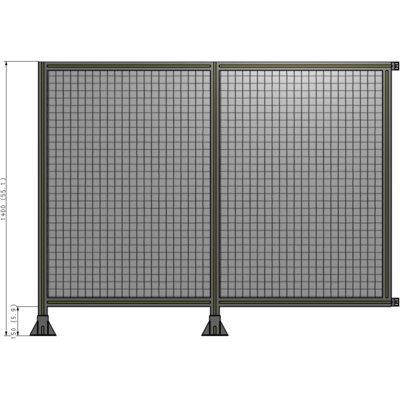 B5-1400-1800-0150-HYMFA GUARDING PANEL 1400MM TALL X 1800MM WIDE 1'' MESH