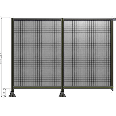 B5-1400-1800-0150-TYMFA GUARDING PANEL 1400MM TALL X 1800MM WIDE 1'' MESH