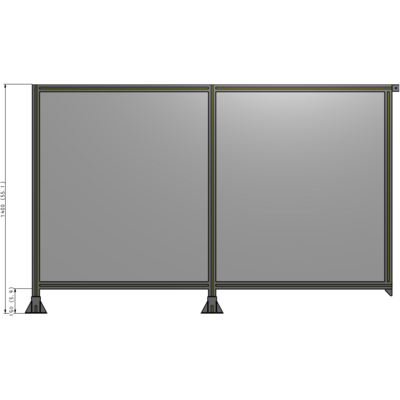 B5-1400-2200-0150-TYPFA GUARDING PANEL 1400MM TALL X 2200MM WIDE 1/4'' POLYCARBONATE