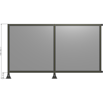 B5-1400-2400-0150-HYPFA GUARDING PANEL 1400MM TALL X 2400MM WIDE 1/4'' POLYCARBONATE