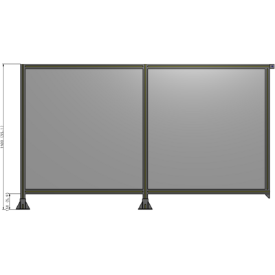 B5-1400-2400-0150-TYPFA GUARDING PANEL 1400MM TALL X 2400MM WIDE 1/4'' POLYCARBONATE