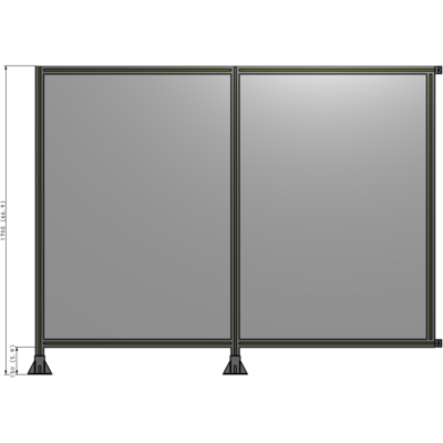 B5-1700-2200-0150-HYPFA GUARDING PANEL 1700MM TALL X 2200MM WIDE 1/4'' POLYCARBONATE