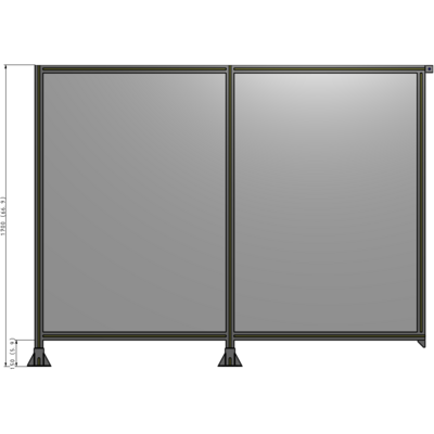 B5-1700-2200-0150-TYPFK GUARDING PANEL 1700MM TALL X 2200MM WIDE 1/4'' POLYCARBONATE