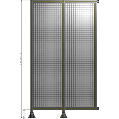 B5-2135-1200-0150-HYMFA GUARDING PANEL 2135MM TALL X 1200MM WIDE 1'' MESH