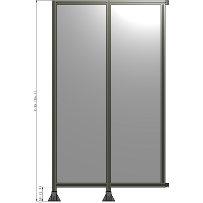 B5-2135-1200-0150-HYPFK GUARDING PANEL 2135MM TALL X 1200MM WIDE 1/4'' POLYCARBONATE