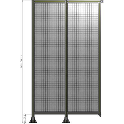 B5-2135-1200-0150-TYMFK GUARDING PANEL 2135MM TALL X 1200MM WIDE 1'' MESH