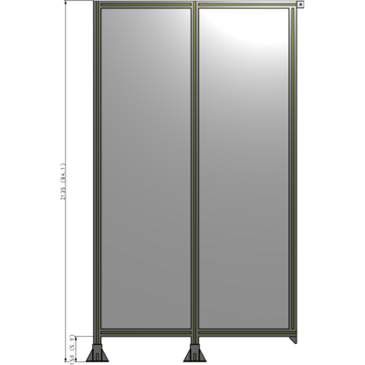 B5-2135-1200-0150-TYPFK GUARDING PANEL 2135MM TALL X 1200MM WIDE 1/4'' POLYCARBONATE