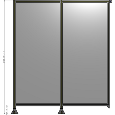B5-2135-1800-0150-TYPFA GUARDING PANEL 2135MM TALL X 1800MM WIDE 1/4'' POLYCARBONATE
