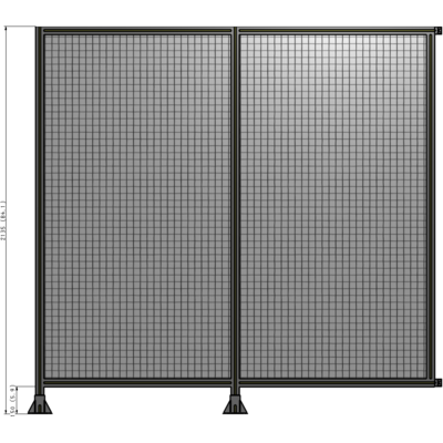 B5-2135-2200-0150-HYMFA GUARDING PANEL 2135MM TALL X 2200MM WIDE 1'' MESH