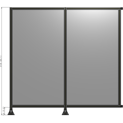 B5-2135-2200-0150-HYPFK GUARDING PANEL 2135MM TALL X  2200MM WIDE 1/4'' POLYCARBONATE