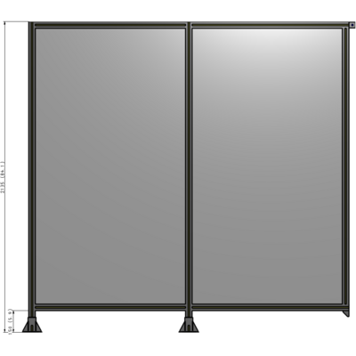 B5-2135-2200-0150-TYPFK GUARDING PANEL 2135MM TALL X  2200MM WIDE 1/4'' POLYCARBONATE