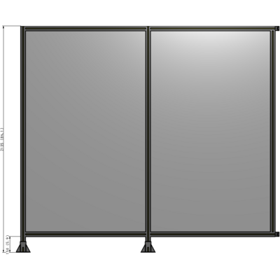 B5-2135-2400-0150-HYPFA GUARDING PANEL 2135MM TALL X 2400MM WIDE 1/4'' POLYCARBONATE