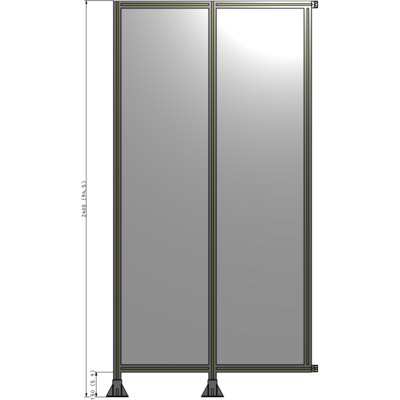 B5-2400-1200-0150-HYPFK GUARDING PANEL 2400MM TALL X 1200MM WIDE 1/4'' POLYCARBONATE
