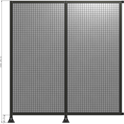 B5-2400-2200-0150-HYMFK GUARDING PANEL 2400MM TALL X 2200MM WIDE 1'' MESH