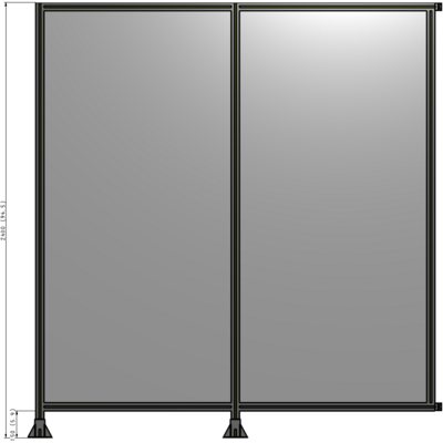 B5-2400-2200-0150-HYPFK GUARDING PANEL 2400MM TALL X 2200MM WIDE 1/4'' POLYCARBONATE