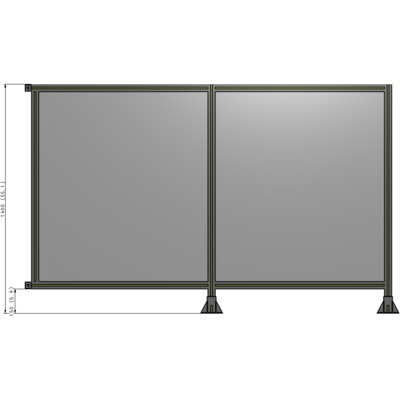B6-1400-2200-0150-HYPFA GUARDING PANEL 1400MM TALL X 2200MM WIDE 1/4'' POLYCARBONATE