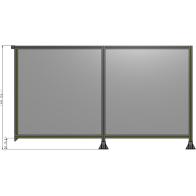 B6-1400-2400-0150-TYPFA GUARDING PANEL 1400MM TALL X 2400MM WIDE 1/4'' POLYCARBONATE