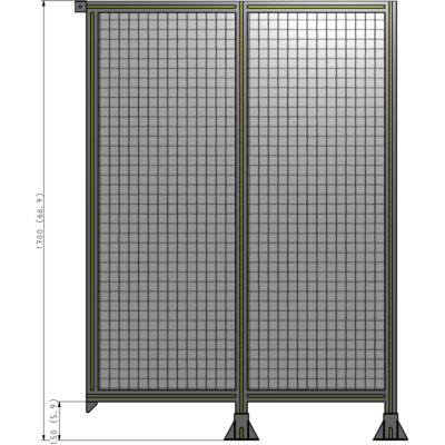 B6-1700-1200-0150-TYMFK GUARDING PANEL 1700MM TALL X 1200MM WIDE 1'' MESH