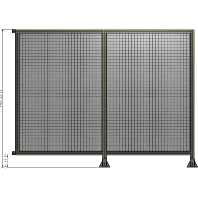 B6-1700-2200-0150-HYMFA GUARDING PANEL 1700MM TALL X 2200MM WIDE 1'' MESH