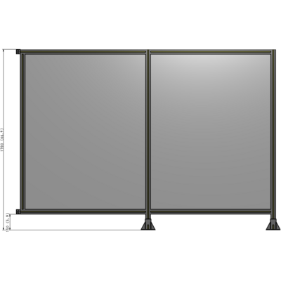 B6-1700-2400-0150-HYPFA GUARDING PANEL 1700MM TALL X 2400MM WIDE 1/4'' POLYCARBONATE