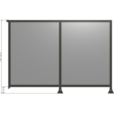 B6-1700-2400-0150-TYPFK GUARDING PANEL 1700MM TALL X 2400MM WIDE 1/4'' POLYCARBONATE