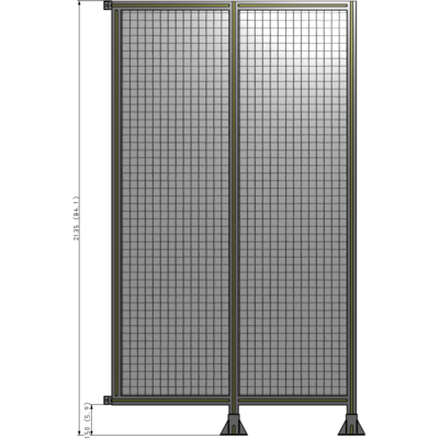 B6-2135-1200-0150-HYMFA GUARDING PANEL 2135MM TALL X 1200MM WIDE 1'' MESH