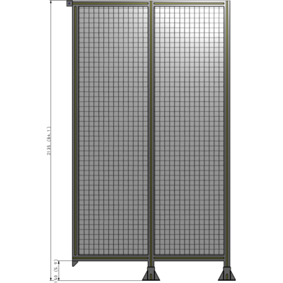 B6-2135-1200-0150-TYMFA GUARDING PANEL 2135MM TALL X 1200MM WIDE 1'' MESH