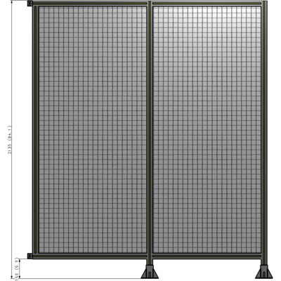 B6-2135-1800-0150-HYMFA GUARDING PANEL 2135MM TALL X 1800MM WIDE 1'' MESH