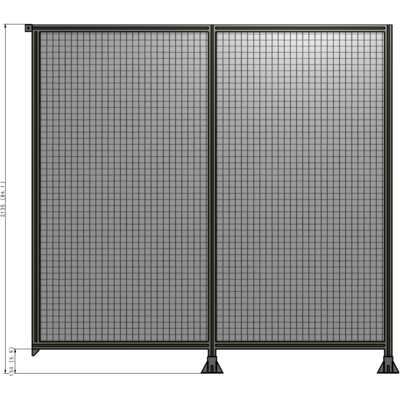 B6-2135-2200-0150-TYMFK GUARDING PANEL 2135MM TALL X  2200MM WIDE 1'' MESH