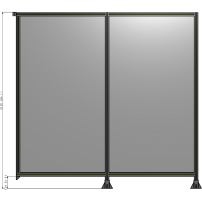 B6-2135-2200-0150-TYPFA GUARDING PANEL 2135MM TALL X  2200MM WIDE 1/4'' POLYCARBONATE