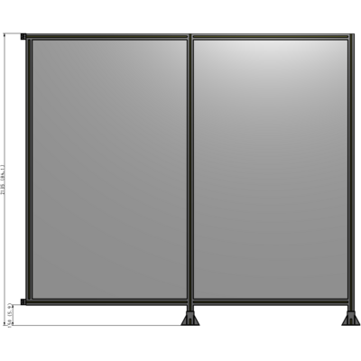 B6-2135-2400-0150-HYPFA GUARDING PANEL 2135MM TALL X 2400MM WIDE 1/4'' POLYCARBONATE