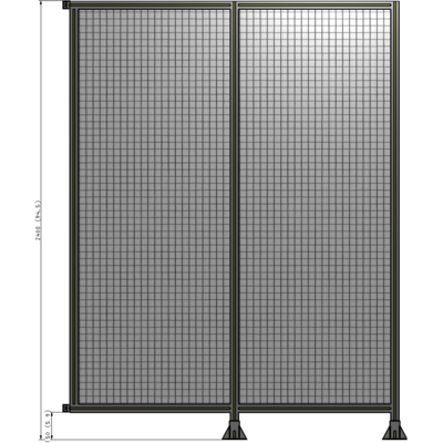 B6-2400-1800-0150-HYMFA GUARDING PANEL 2400MM TALL X 1800MM WIDE 1'' MESH