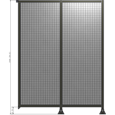 B6-2400-1800-0150-TYMFA GUARDING PANEL 2400MM TALL X 1800MM WIDE 1'' MESH