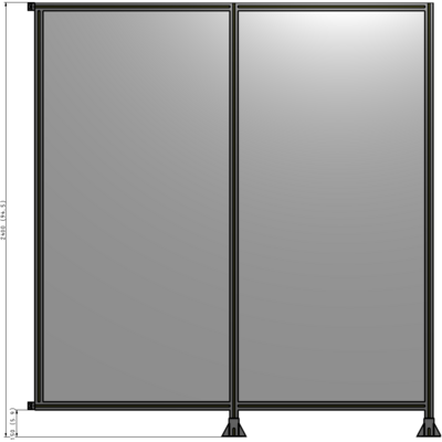 B6-2400-2200-0150-HYPFA GUARDING PANEL 2400MM TALL X 2200MM WIDE 1/4'' POLYCARBONATE