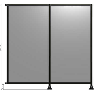 B6-2400-2400-0150-HYPFA GUARDING PANEL 2400MM TALL X 2400MM WIDE 1/4'' POLYCARBONATE