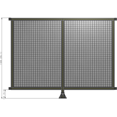 B7-1400-1800-0150-HYMFK GUARDING PANEL 1400MM TALL X 1800MM WIDE 1'' MESH