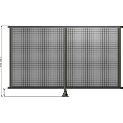 B7-1400-2200-0150-HYMFK GUARDING PANEL 1400MM TALL X 2200MM WIDE 1'' MESH