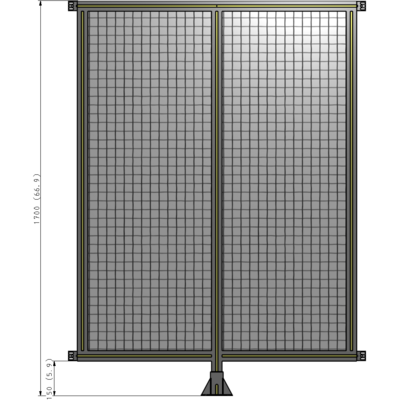 B7-1700-1200-0150-HYMFA GUARDING PANEL 1700MM TALL X 1200MM WIDE 1'' MESH