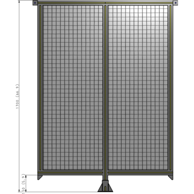 B7-1700-1200-0150-TYMFK GUARDING PANEL 1700MM TALL X 1200MM WIDE 1'' MESH