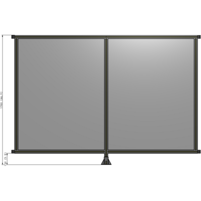 B7-1700-2400-0150-HYPFK GUARDING PANEL 1700MM TALL X 2400MM WIDE 1/4'' POLYCARBONATE