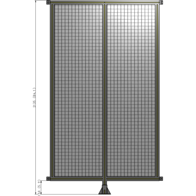 B7-2135-1200-0150-HYMFA GUARDING PANEL 2135MM TALL X 1200MM WIDE 1'' MESH