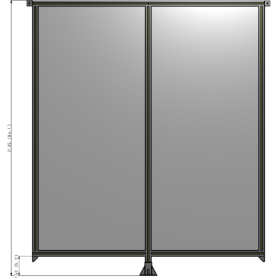 B7-2135-1800-0150-TYPFK GUARDING PANEL 2135MM TALL X 1800MM WIDE 1/4'' POLYCARBONATE