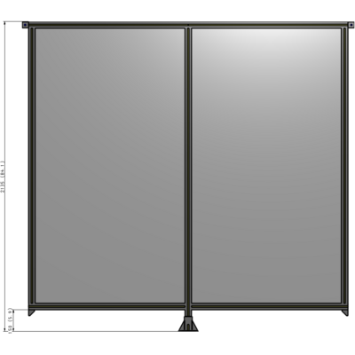 B7-2135-2200-0150-TYPFK GUARDING PANEL 2135MM TALL X 2200MM WIDE 1/4'' POLYCARBONATE
