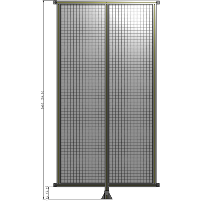 B7-2400-1200-0150-HYMFK GUARDING PANEL 2400MM TALL X 1200MM WIDE 1'' MESH