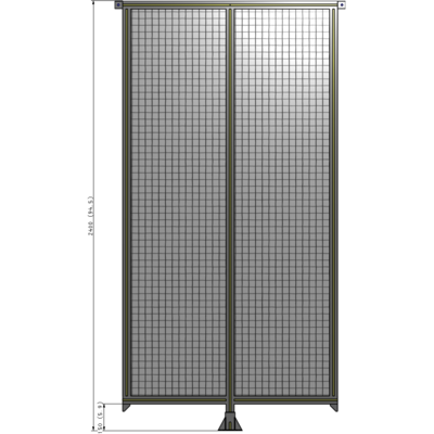 B7-2400-1200-0150-TYMFK GUARDING PANEL 2400MM TALL X 1200MM WIDE 1'' MESH