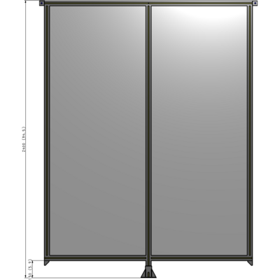 B7-2400-1800-0150-TYPFK GUARDING PANEL 2400MM TALL X 1800MM WIDE 1/4'' POLYCARBONATE