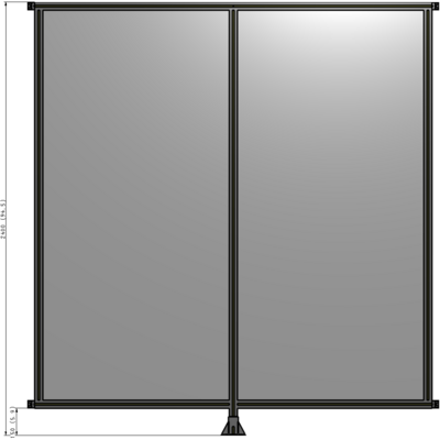 B7-2400-2200-0150-HYPFA GUARDING PANEL 2400MM TALL X 2200MM WIDE 1/4'' POLYCARBONATE