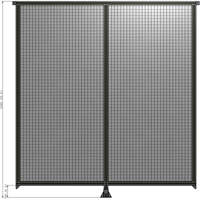 B7-2400-2200-0150-TYMFA GUARDING PANEL 2400MM TALL X 2200MM WIDE 1'' MESH