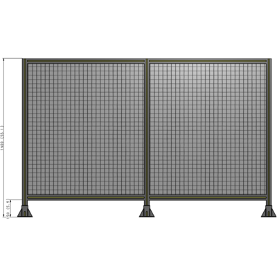 B8-1400-2200-0150-ZYMFK GUARDING PANEL 1400MM TALL X 1800MM WIDE 1'' MESH